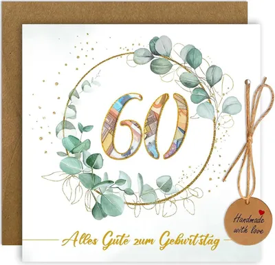 Produktbild von Luckeey 60. Geburtstag Geldgeschenke Karte Umschläge Freunde Familie