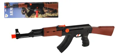 Produktbild von ARMY-Pistole aus Kunststoff, 52 cm, zum Aufziehen, auf einer Karte, 15,5 x 53 x 3 cm