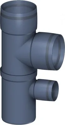 Obrázok produktu pre PoloPlast POLO KAL XS Doppelabzweig DN 90/90/50, 87,5 Grad, vertikal