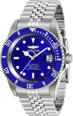 Obrázek produktu pro Invicta Pro Diver 29179 Pánské Hodinky - Automatické Hnutí - Nerezová Ocel s Modrým Ciferníkem - 42 mm