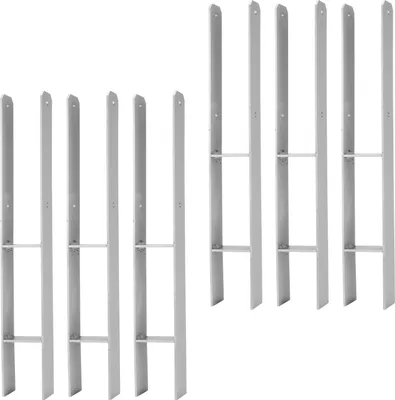 Produktbild von Aopunly 6x H-Anker Pfostenanker H-Anker H-Pfostenanker Pfostenträger Pfostenhalter 81mm 600MM