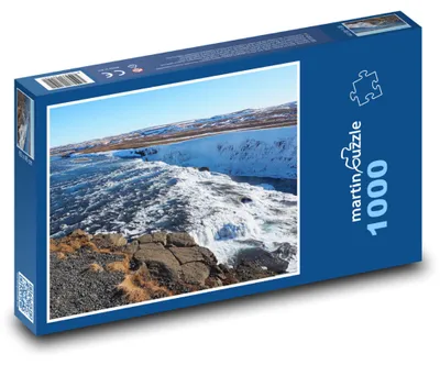 Obrázek produktu pro Puzzle 1000 Gullfoss - vodopád, Island - martinpuzzle