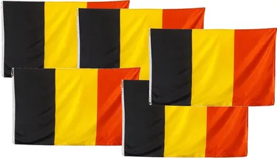 Zdjęcie produktu dla Zestaw flag, 5 sztuk, 150 x 90 cm, poliester, dla fanów