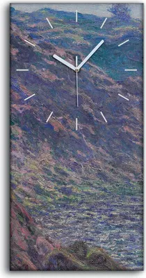 Produktbild von Wandbild Leinwand Bilder mit Uhr Quarz 30x60 Der alte Baum am Zusammenfluss - weiße Hände