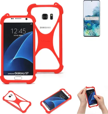 Produktbild von K-S-Trade Handy-Hülle kompatibel mit Samsung Galaxy S20+ 5G Exynos Schutz-Hülle Bumper Silikon Schutz Hülle Cover Case Silikoncase Silikonbumper