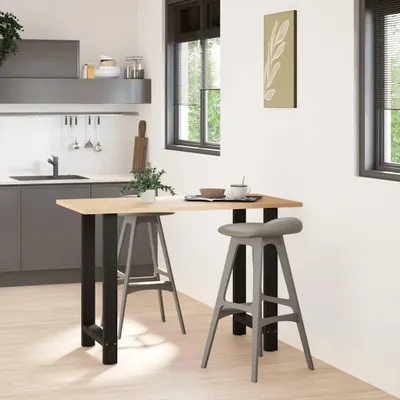 Obrázek produktu pro vidaXL Nohy barového stolu černé 2 ks 60x(90-91) cm ocelové