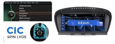 Image de Lecteur multimédia intégré, compatible avec les smartphones, système de navigation, compatible avec la série BMW 5, référence BME60B-MNXB-OM