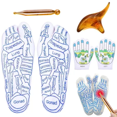 Productafbeelding van Reflexologiekousen met Handschoenen - Acupressuur Massage
