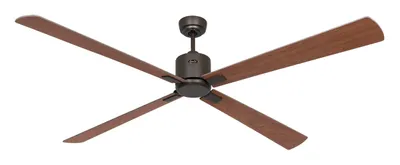 Produktbild von Energiespar Deckenventilator mit Fernbedienung Eco Neo III 180 cm Bronze Flügel Nussbaum / Kirschbaum