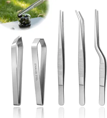 Produktbild von 5-teiliges Pincet Set, Edelstahl, vielseitig, für die Küche