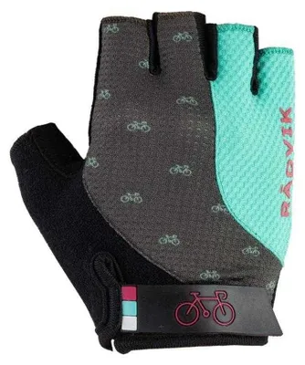 Obrázok produktu pre Radvik – cyklistické rukavice bez prstov pre ženy, PP14931 (S) (tyrkysová/sivá/čierna)