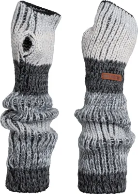 Produktbild von Knit Factory Remy Armwärmers - Silver Mist - One Size