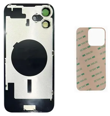 Produktbild von OEM iPhone 16 Akkudeckel Backcover Rückseite Glas Schwarz