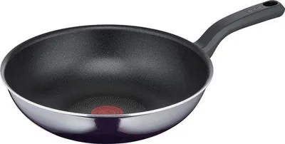 Image de Poêle wok de 28 cm en titane avec revêtement antiadhésif et indicateur de température