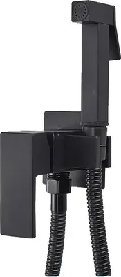 Produktbild von Bidetarmatur, Messingkonstruktion, Wandmontage-Design, schwarz