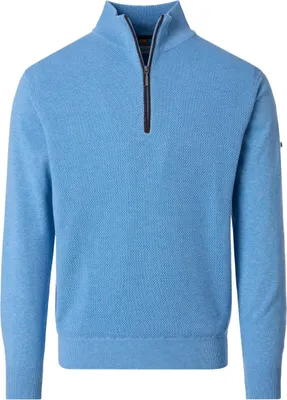 Produktbild von REDMOND Casual Herren Strick-Troyer Comfort Baumwolle Hellblau XXL