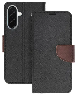 Immagine prodotto di Avizar, custodia per Galaxy A37 in Pelle finta Saffiano con supporto, nera
