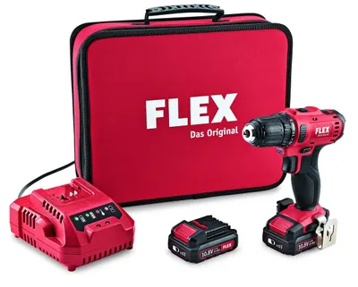 Produktbild von Flex DD 2G 10.8-LD, Ohne Schlüssel, Schwarz, Rot, 1 cm, 2,5 cm, 1 cm, 0,8 mm