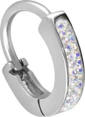 Produktbild von Ohrpiercing, Nasenpiercing, Septum Piercing Chirurgenstahl Bauchnabelring KRISTALLE + EPOXY