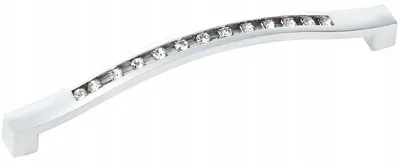 Produktbild von AMIX UKS005 Möbelgriff mit Kristallen Chrom 128 mm
