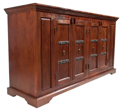 Immagine prodotto di MASSIVMOEBEL24 | credenza in legno di Acacia 171x50x90 nougat laccato OXFORD #403
