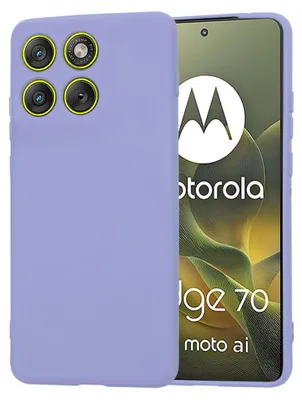 Zdjęcie produktu dla Techsuit - silikonowe etui SoftFlex do Motorola Edge 70 – jasnofioletowe