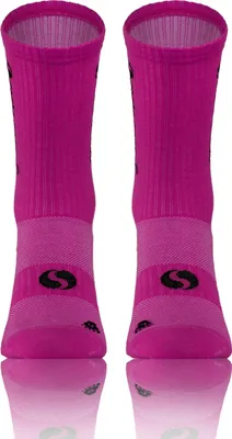 Produktbild von Sesto Senso Sport Socken SKB02 - Atmungsaktive Baumwolle, Verstärkte Bereiche, Feuchtigkeitsableitend, Für Männer und Frauen, Ideal für Sport, Farbe: Rosa, Komfort und Haltbarkeit, Uni Design 35-38