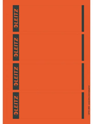 Produktbild von Leitz Ordneretikett 16852025 kurz/breit Papier rot 100 St./Pack.