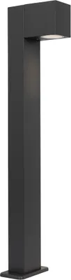 Produktbild von QAZQA - Industrie I Vintage I Industrie I Vintage I Outdoor-Stehleuchte I Stehlampe I Standleuchte I Lampe I Leuchte Dunkelgrau 65 cm IP44 - Baleno I Außenbeleuchtung - Aluminium Länglich - LED geeign