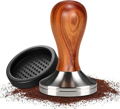 Produktbild von Solidchoice - Edelstahl-Kaffeestampfer mit Tampermatte für Baristas
