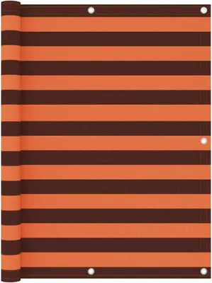 Produktbild von "Rabatt" Balkon-Sichtschutz - Windschutz & Sonnenschutz - Orange und Braun 120x600 cm Oxford-Gewebe - Sonnensegel CC166