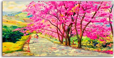 Produktbild von Coloray Acrylbild 120x60  Wandbild Acrylbilder Malerei Landschaft des wilden Himalaya