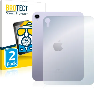 Produktbild von 2x BROTECT Schutzfolie für Apple iPad Mini 6 WiFi 2021 (Rückseite, 6 Gen.) Displayschutz Displayschutzfolie Folie Matt Entspiegelungsfolie
