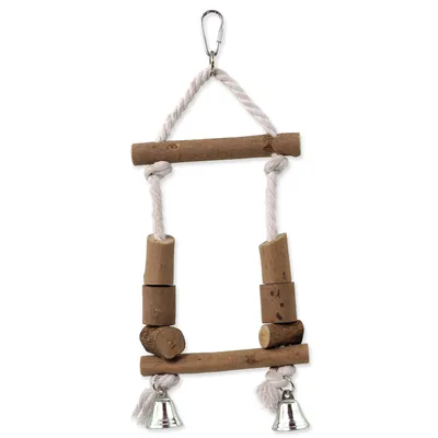 Image de Balançoire en bois EPIC PET avec corde 32 cm