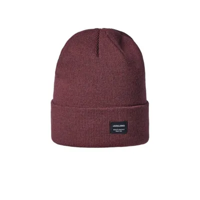 Jack Jones Mütze DNA Strick-Beanie mit Label-Aufnäher