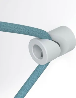 Zdjęcie produktu dla Creative Cables "v"-hook Do montażu na suficie lub ścianie Do kabli elektrycznych pokrytych tkaniną Srebrny Srebrny Jeden rozmiar