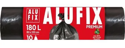 Productafbeelding van Vrecia voor afval, PROFI, 180 liter / 10 stuks, 45 micrometer, 80 x 120 cm, zwart, LDPE