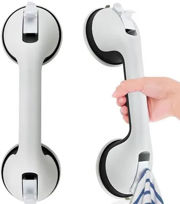 Obrázek produktu pro Protisklová madla – madla do sprchy s přísavkou – přenosná madla do vany – nástěnné držáky – madla pro seniory – nosnost až 100 kg