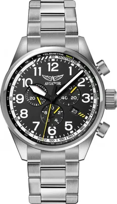 Obrázok produktu pre Pánske hodinky Aviator V.2.25.0.169.5 strieborné
