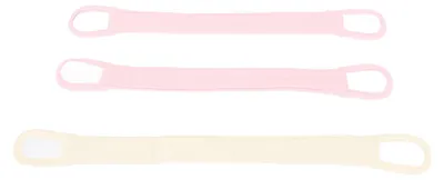Immagine prodotto di 3 chiusure per pannolini, cintura regolabile in cotone per neonati, disponibile in rosa e giallo