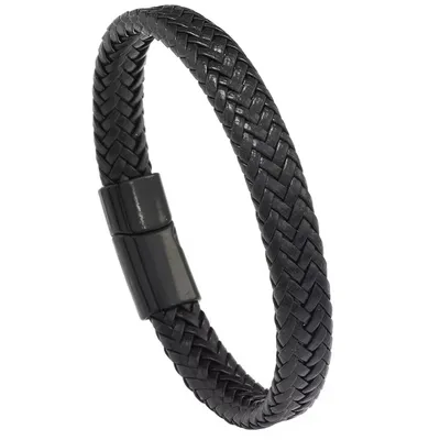 Produktbild von LU-33167 Herrenarmband in Schwarz – Stilvoll & Elegant KP33167