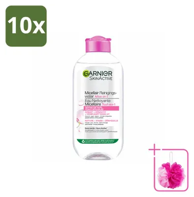 Imagen del producto de 10 unidades de Garnier SkinActive, agua micelar para piel sensible, 200 ml - Paquete económico - 10 unidades