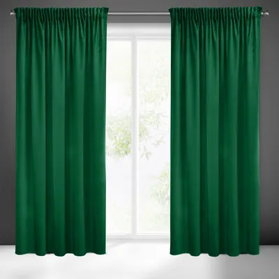 Produktbild von Eurofirany 406218, Durchscheinend, Grün, Einfarbig, Polyester, Aufhängungshaken, 260 g/m²