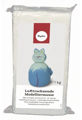 Obrázok produktu pre Modelovacia hmota schnúca na vzduchu, biela, 1 kg