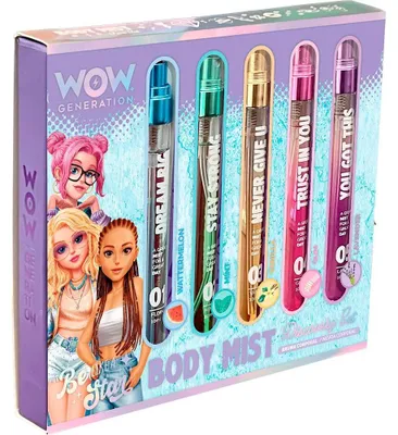 Produktbild von Wow Generation 5 duftender Kö rpernebel im Set