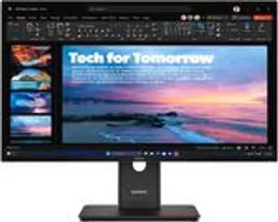 Zdjęcie produktu dla Lenovo ThinkVision T27QD-40, 68,6 cm (27"), 2560 x 1440 px, Wide Quad HD, LED, 6 ms, Czarny