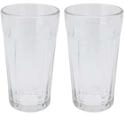 Produktbild von Set mit 2 Gläsern Excellent Houseware, Glas, 7x13 cm, 350 ml, transparent