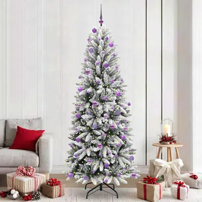 Immagine prodotto di Maison Exclusive - Albero di Natale artificiale, colore bianco, altezza 240 cm