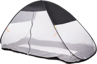 Produktbild von DERYAN Bettzelt Pop-Up Moskitonetz - 200x90cm - Hochwertiges Netz mit 1 mm Maschen - Grau