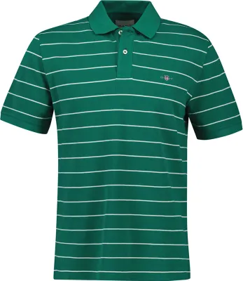 Immagine prodotto di Gant, polo a maniche corte a righe, verde, taglia S, colore verde